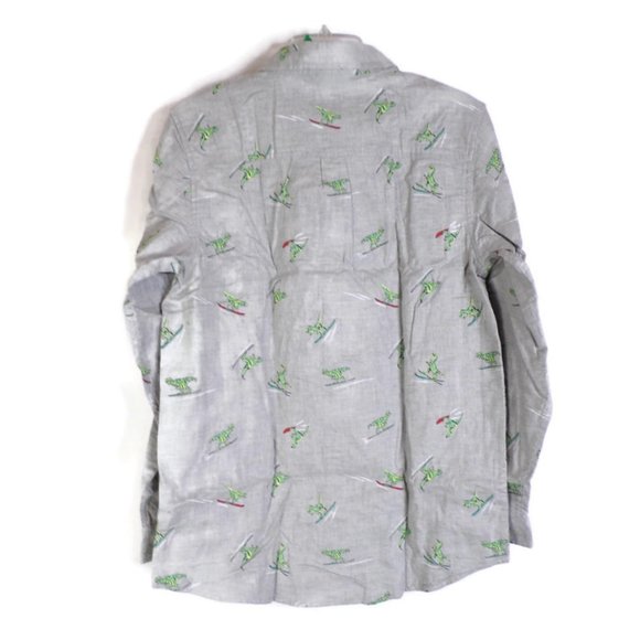 Cat and Jack Gray Dino Shirt Size XXLH (18) Long Sleeve BNK0842  2/22 - Picture 3 of 6
